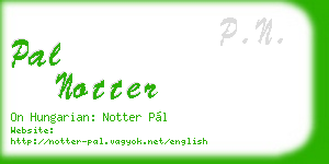 pal notter business card